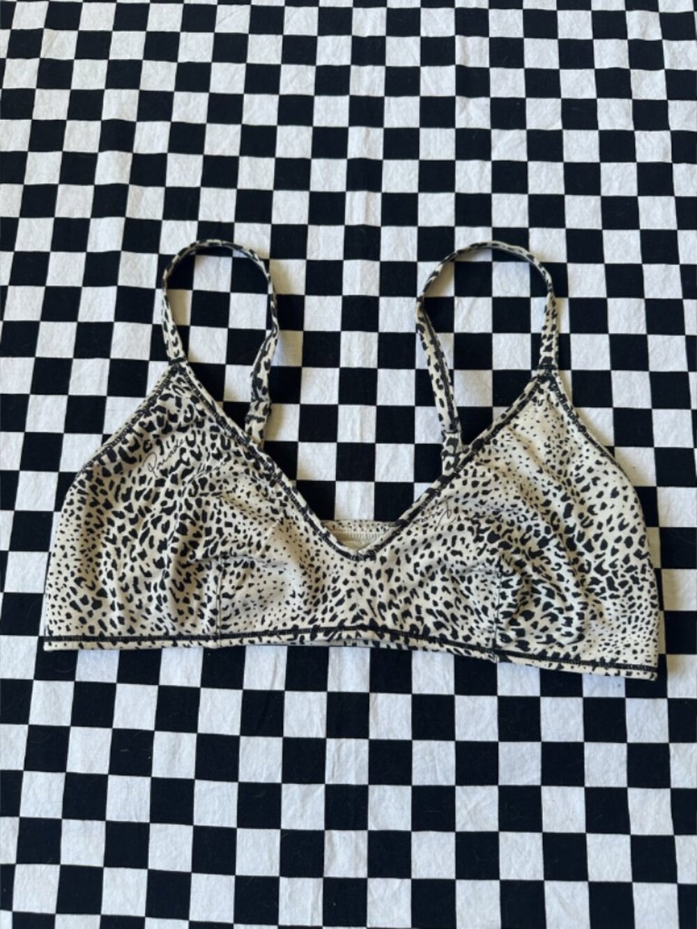 PARADE Snow Leopard Print Bralette